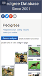 Mobile Screenshot of pedigreedatabase.com