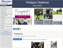 Tablet Screenshot of pedigreedatabase.com